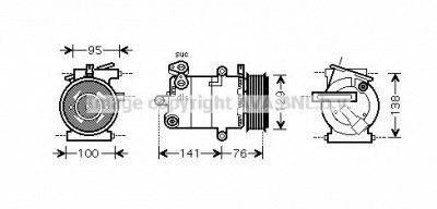 AVA QUALITY COOLING fdak417 -  Компрессор, кондиционер